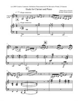 Etude for Clarinet & Piano